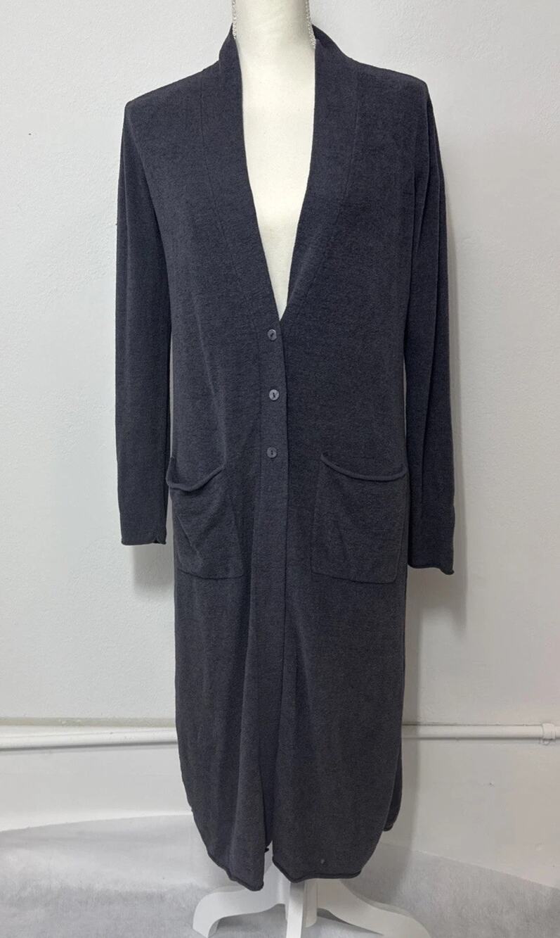 Barefoot Dreams Cozychic Ultra Lite Cardigan With Pockets Gray Size XS